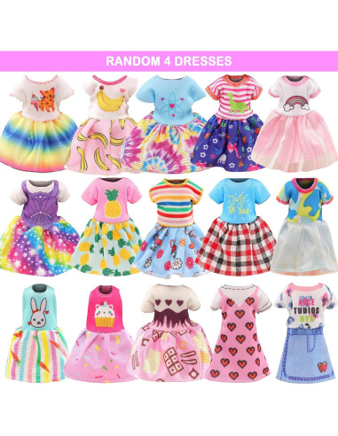 26 Piezas Ropa y Accesorios para Muñecas 5.3-6 Pulgadas ENOCHT