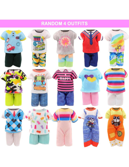 26 Piezas Ropa y Accesorios para Muñecas 5.3-6 Pulgadas ENOCHT 26 Piezas Ropa y Accesorios para Muñecas 5.3-6 Pulgadas ENOCHT