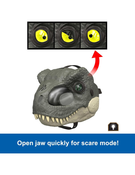 Máscara T-Rex Rage 'N Roar Mattel con ojos LED y sonidos Máscara T-Rex Rage 'N Roar Mattel con ojos LED y sonidos