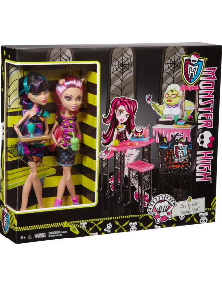 Set de Juego Creepateria Monster High Mattel con Cleo y Howleen Set de Juego Creepateria Monster High Mattel con Cleo y Howleen