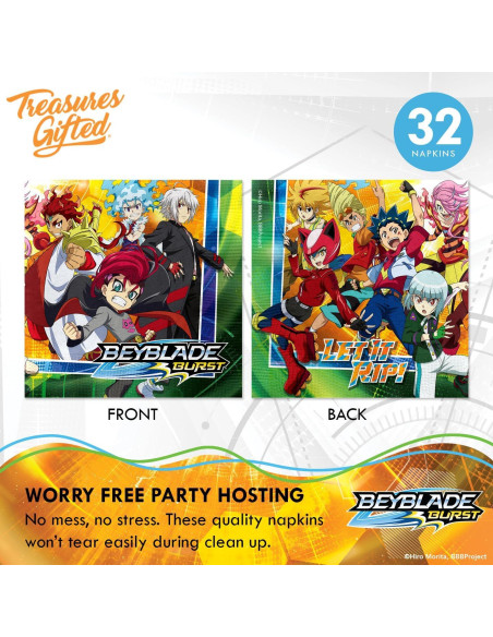 Set de Fiesta BEYBLADE Treasures Gifted para 24 Invitados Set de Fiesta BEYBLADE Treasures Gifted para 24 Invitados