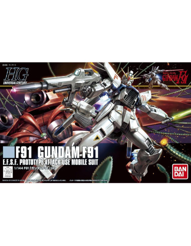 Figura de Acción Gundam F91 1:144 BANDAI SPIRITS Modelo Plástico