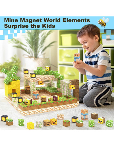 Bloques Magnéticos Soyee Casa de Abejas 0.8kg 3-12 años
