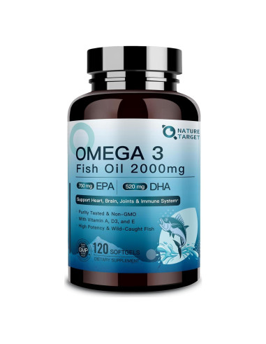Aceite de Pescado Omega 3 Nature Target 2000mg 120 Cápsulas