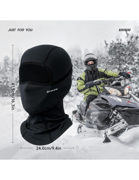Máscara Balaclava LONGLONG 2 Piezas Negra Invierno Unisex Máscara Balaclava LONGLONG 2 Piezas Negra Invierno Unisex