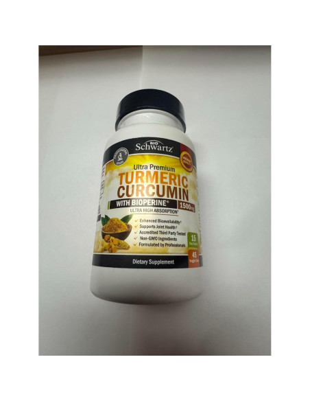 Cápsulas de Cúrcuma Curcumina BioSchwartz 1500mg 45 Unidades Cápsulas de Cúrcuma Curcumina BioSchwartz 1500mg 45 Unidades