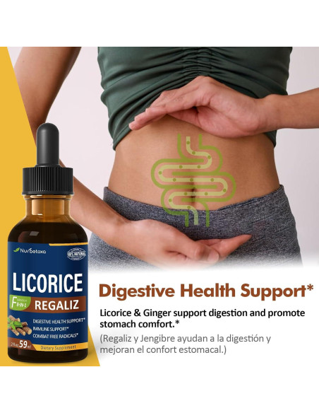 Extracto de Regaliz 59.15 ml - Suplemento Digestivo Natural Extracto de Regaliz 59.15 ml - Suplemento Digestivo Natural