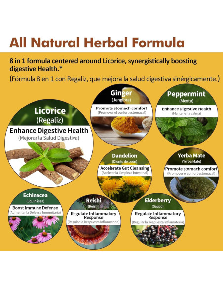 Extracto de Regaliz 59.15 ml - Suplemento Digestivo Natural Extracto de Regaliz 59.15 ml - Suplemento Digestivo Natural