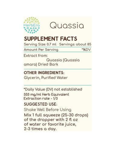 Extracto Herbal Quassia Sin Alcohol 59 ml - HerbEra