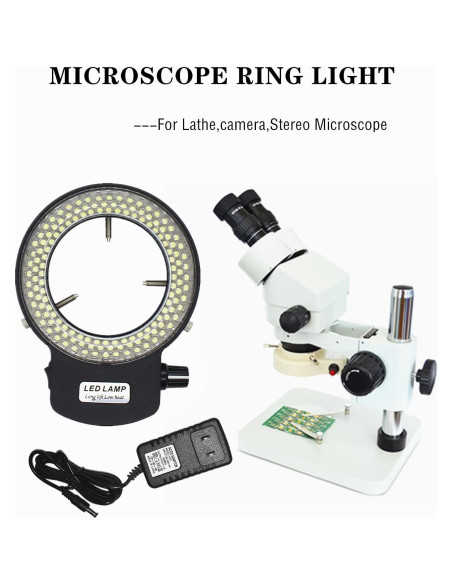 Iluminador LED Anular para Microscopio MeYourRow 144W Negro Iluminador LED Anular para Microscopio MeYourRow 144W Negro