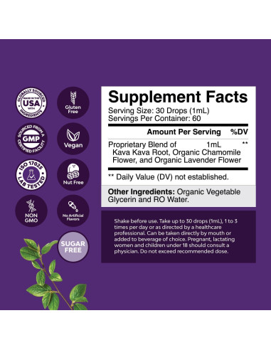 Suplemento Líquido Kava Kava Natures Craft 60 ml - Relajación y Alivio del Estrés
