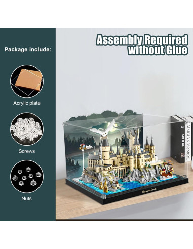 Caja de Exhibición Acrílica NAOCARD para Lego 76419 47x39x8.9cm