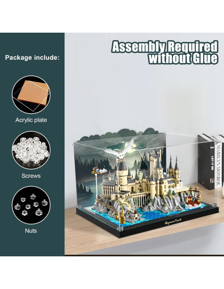 Caja de Exhibición Acrílica NAOCARD para Lego 76419 47x39x8.9cm Caja de Exhibición Acrílica NAOCARD para Lego 76419 47x39x8.9cm
