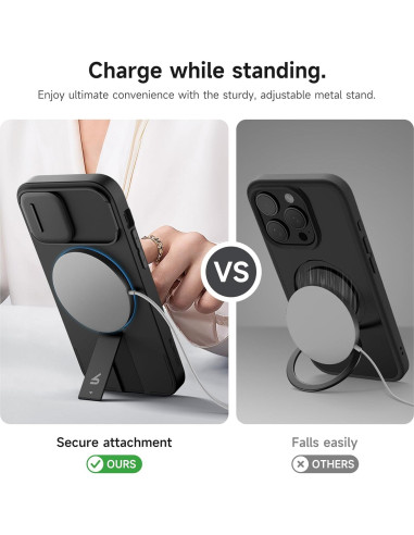 Funda SURITCH para iPhone 12/12 Pro con Soporte y Cubierta Magnética
