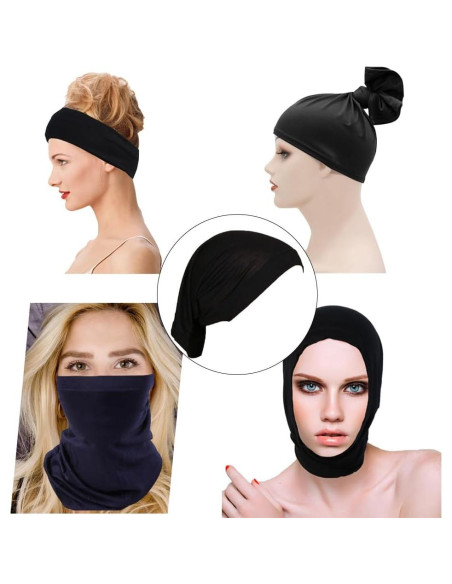 Gorro Hijab Elástico Yeieeo para Mujeres - 4 Piezas Transpirables Gorro Hijab Elástico Yeieeo para Mujeres - 4 Piezas Transpirables
