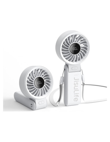 Ventilador de Mano JISULIFE Life7 3600mAh 5 Velocidades Gris