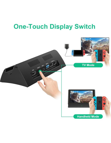 Estación de Acoplamiento RuntoGOL para Switch 4K HDMI