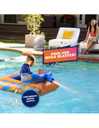 Flotador Inflable NERF Super Soaker Megaforce con Lanzador