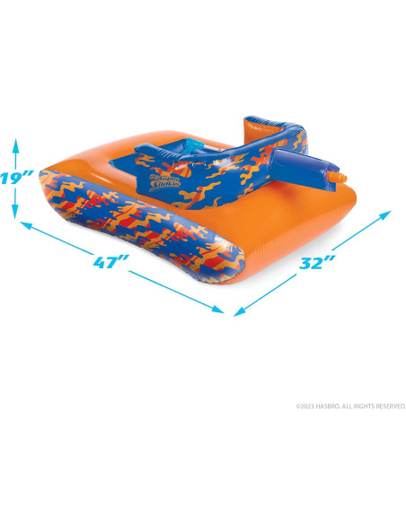 Flotador Inflable NERF Super Soaker Megaforce con Lanzador Flotador Inflable NERF Super Soaker Megaforce con Lanzador