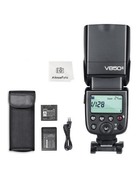Flash Godox V850II GN60 2.4G 1/8000s para Cámara DSLR Flash Godox V850II GN60 2.4G 1/8000s para Cámara DSLR