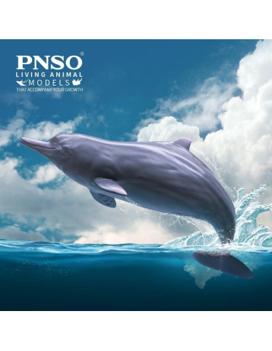 Figura de Delfín Blanco Chino PNSO Animal Vivo 17.78 cm