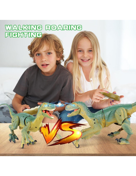 Juguete Dinosaurio Control Remoto VERTOY Velociraptor 3D Luz Sonido Juguete Dinosaurio Control Remoto VERTOY Velociraptor 3D Luz Sonido