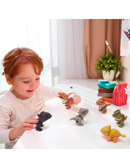 Juguetes de Dinosaurios para Dedos Zwish - 6 Piezas Creativas Juguetes de Dinosaurios para Dedos Zwish - 6 Piezas Creativas