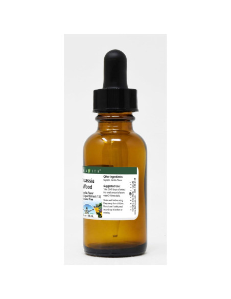 Extracto Líquido de Madera de Quassia TerraVita 29.57 ml Vainilla Extracto Líquido de Madera de Quassia TerraVita 29.57 ml Vainilla