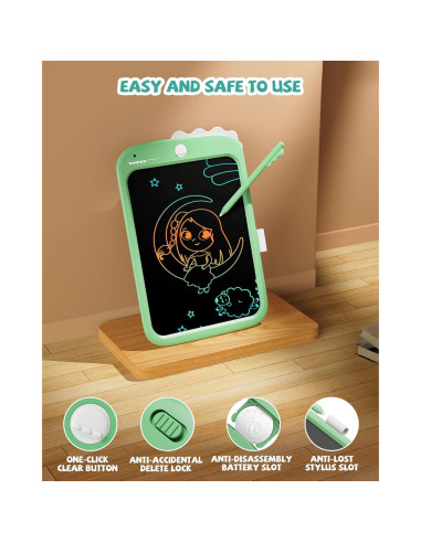Tableta de Escritura LCD TEKFUN 10" Verde para Niños