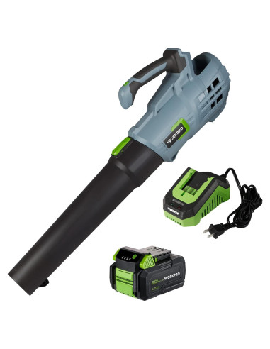 Soplador de Hojas WORKPRO 20V Inalámbrico 350 CFM 5 Velocidades