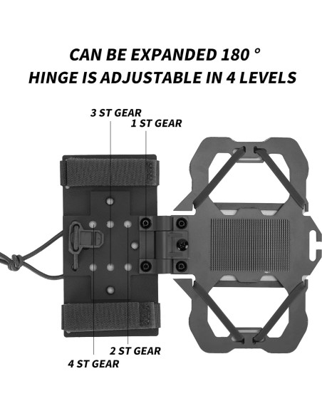 Soporte de Teléfono Táctico SIVIGEAR para Chaleco MOLLE - 16x12cm Soporte de Teléfono Táctico SIVIGEAR para Chaleco MOLLE - 16x12cm