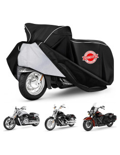 Funda de motocicleta SILIVN para Cruiser Harley Davidson 420D