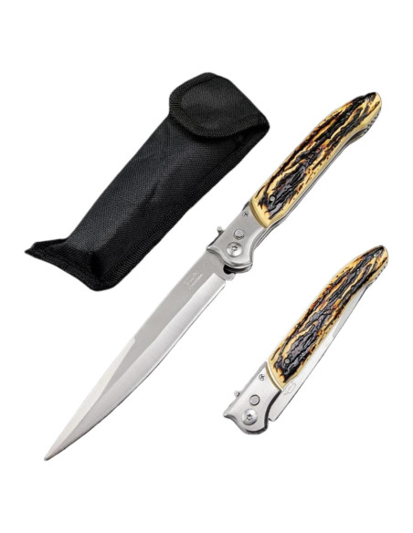Cuchillo Plegable Grande Geegift 30.48 cm Acero Inoxidable Cuchillo Plegable Grande Geegift 30.48 cm Acero Inoxidable