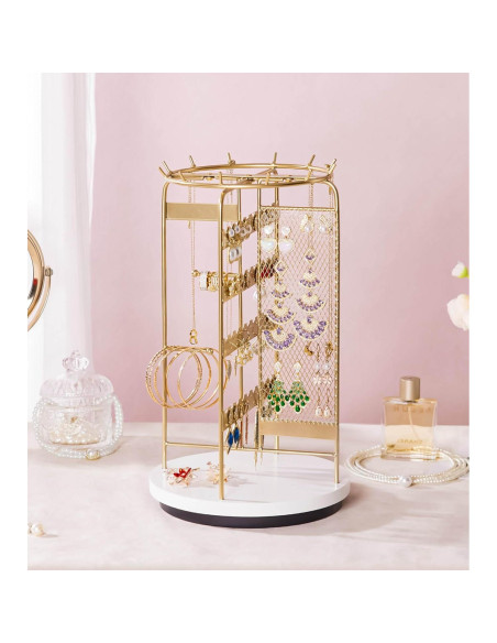 Soporte de Joyería Homde HJ007 Rotatorio para Tocador Soporte de Joyería Homde HJ007 Rotatorio para Tocador