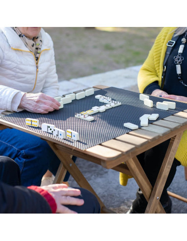 Juego de Dominó Doble 6 GOTHINK con Caja de Lata - 28 Fichas