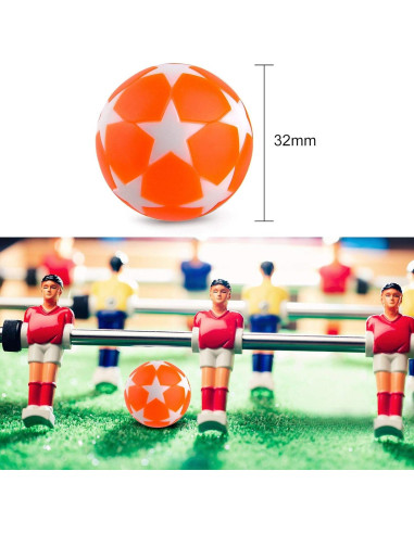 Coopay 24 Pelotas de Fútbol de Mesa 32mm Multicolor