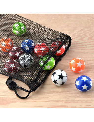 Coopay 24 Pelotas de Fútbol de Mesa 32mm Multicolor