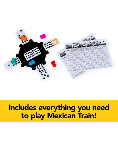 Juego de Dominó Mexicano Spin Master en Estuche de Aluminio