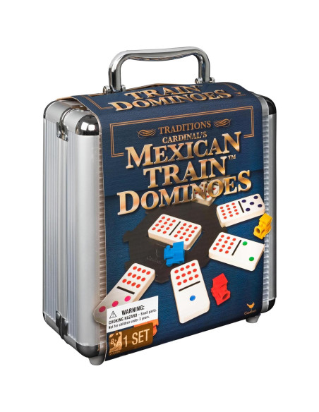 Juego de Dominó Mexicano Spin Master en Estuche de Aluminio Juego de Dominó Mexicano Spin Master en Estuche de Aluminio