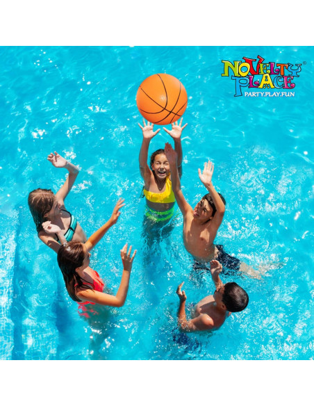 Pelotas de Baloncesto Inflables Novelty Place - Paquete de 3, 30 cm Pelotas de Baloncesto Inflables Novelty Place - Paquete de 3, 30 cm