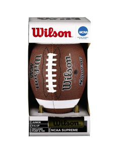 Balón de Fútbol Wilson NCAA Supreme Junior con Bomba y Tee 2