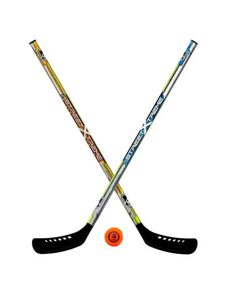 Conjunto de Palos de Hockey Callejero Franklin Sports NHL - 2 Palos 94cm + Pelota 65mm Conjunto de Palos de Hockey Callejero Franklin Sports NHL - 2 Palos 94cm + Pelota 65mm