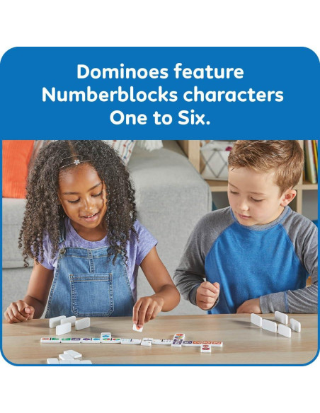 Juego de Dominó Numberblocks hand2mind - 112 Piezas Educativas Juego de Dominó Numberblocks hand2mind - 112 Piezas Educativas