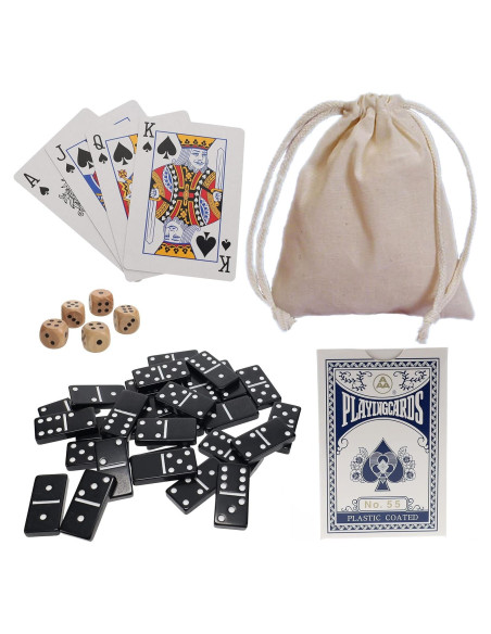 Conjunto de Juegos 12-en-1 WE Games - Dominó, Dados y Póker Conjunto de Juegos 12-en-1 WE Games - Dominó, Dados y Póker