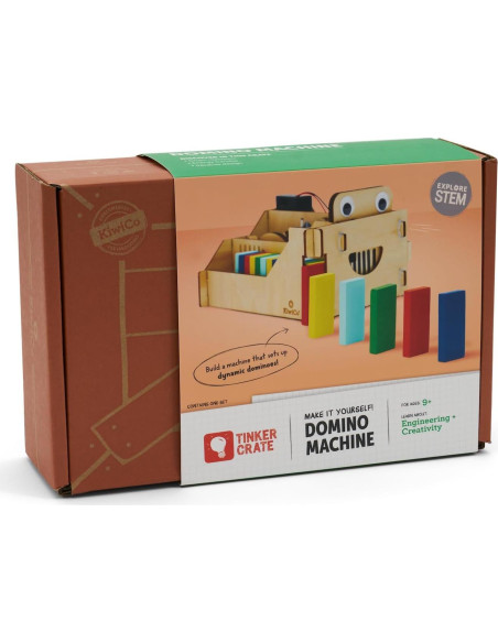 Juego de Dominó de Madera KiwiCo con Robot para Niños 9+ Juego de Dominó de Madera KiwiCo con Robot para Niños 9+