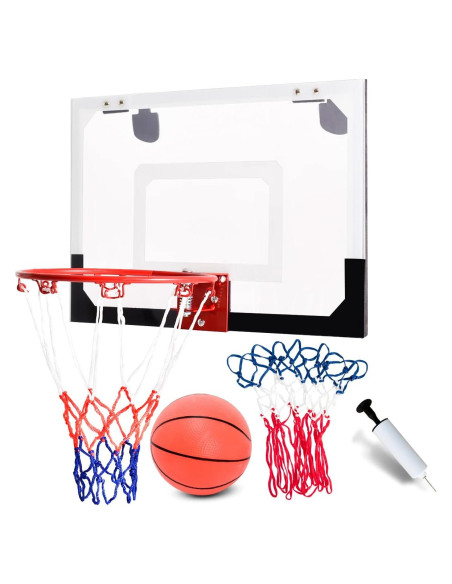 Aro de Baloncesto HAPPYGRILL Mini Hoop 45.72x30.48cm con Balón Aro de Baloncesto HAPPYGRILL Mini Hoop 45.72x30.48cm con Balón