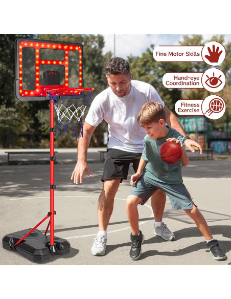 Aro de Baloncesto Ajustable ShyLizard 1.07m-1.88m para Niños Aro de Baloncesto Ajustable ShyLizard 1.07m-1.88m para Niños