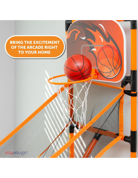 Aro de Baloncesto Interior Play Platoon 158 cm con 4 Pelotas Aro de Baloncesto Interior Play Platoon 158 cm con 4 Pelotas
