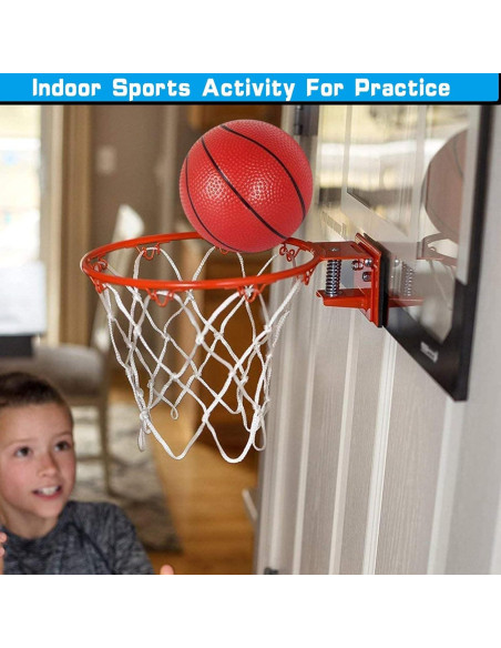 Juego de Aros de Baloncesto Mini Amarlozn con 3 Balones de Goma Juego de Aros de Baloncesto Mini Amarlozn con 3 Balones de Goma