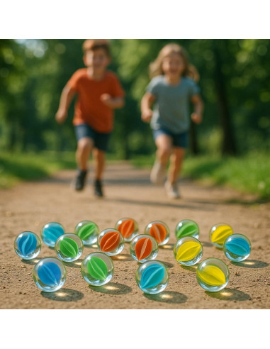 Canicas de Vidrio 100PCS LOVESTOWN para Juegos y Decoración